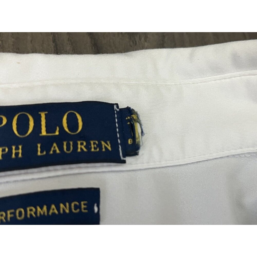 Polo Ralph Lauren Shirt Mens White Performance Golf Polo Stretch 2XB - Picture 6 of 8